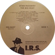 Laden Sie das Bild in den Galerie-Viewer, Stan Ridgway : The Big Heat (LP, Album)
