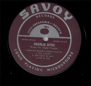 Charlie Byrd : Blues For Night People (LP, Album, RE, Enh)