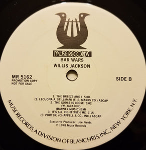 Willis Jackson : Bar Wars (LP, Album, Promo)