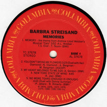 Load image into Gallery viewer, Barbra Streisand : Memories (LP, Comp)

