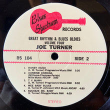Laden Sie das Bild in den Galerie-Viewer, Joe Turner* : Great Rhythm &amp; Blues Oldies Volume 4 - Joe Turner (LP)
