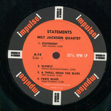 Laden Sie das Bild in den Galerie-Viewer, Milt Jackson Quartet* : Statements (LP, Album, Mono, Amp)
