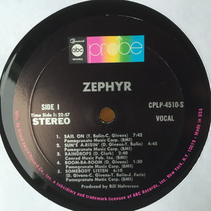 Zephyr (2) : Zephyr (LP, Album, Gat)