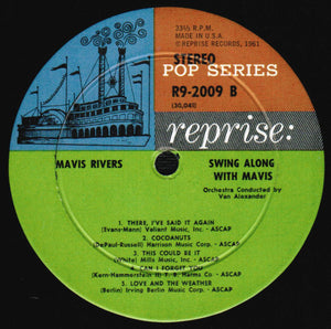 Mavis Rivers : Swing Along With Mavis (LP, Album)