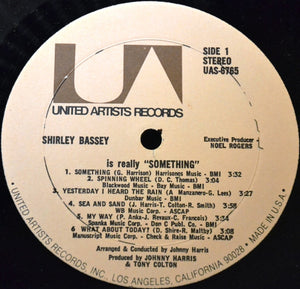 Shirley Bassey : Is Really "Something" (LP, Album, RE)