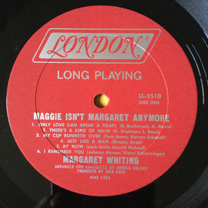 Margaret Whiting : Maggie Isn't Margaret Anymore (LP)