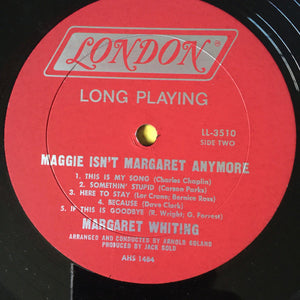Margaret Whiting : Maggie Isn't Margaret Anymore (LP)