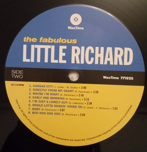 Little Richard : The Fabulous Little Richard (LP, Album, Mono, RE, 180)