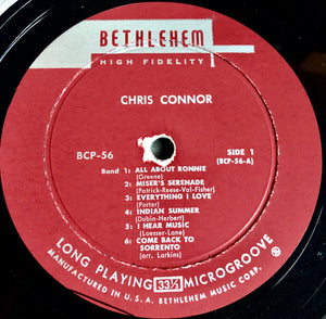 Chris Connor : Chris (LP, Album, Mono)