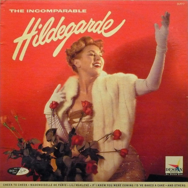 Hildegarde : The Incomparable Hildegarde (LP, Mono)