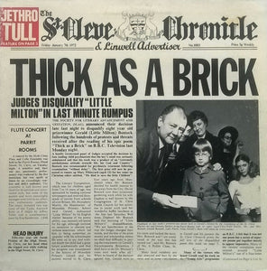 Jethro Tull : Thick As A Brick (LP, Album, Gat)