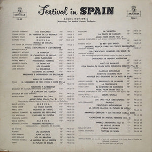 Daniel Montorio, The Madrid Concert Orchestra* : Festival In Spain (LP, Album, Mono)