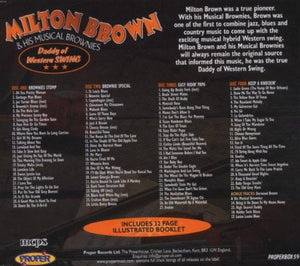 Milton Brown & His Musical Brownies* : Daddy Of Western Swing (4xCD, Comp, RM + Box)