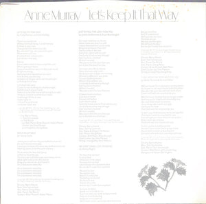 Anne Murray : Let's Keep It That Way (LP, Album, Los)