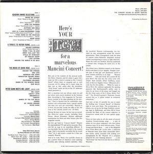 Henry Mancini : The Concert Sound Of Henry Mancini (LP, Album, Mono)