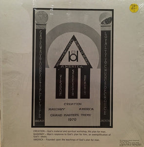Various : Creation, Masonry, America: Grand Master's Theme -- 1970 (LP)
