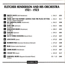 Laden Sie das Bild in den Galerie-Viewer, Fletcher Henderson And His Orchestra : 1921-1923 (CD, Comp)
