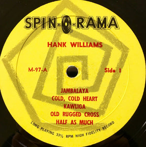 Bob Jones (17) : A Vocal Tribute To Hank Williams - Great Country & Western Hits (LP, Album, Mono)