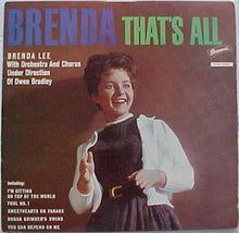 Laden Sie das Bild in den Galerie-Viewer, Brenda Lee : Brenda, That&#39;s All (LP, Album)
