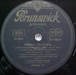 Brenda Lee : Brenda, That's All (LP, Album)