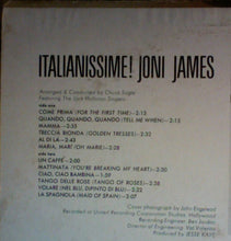 Laden Sie das Bild in den Galerie-Viewer, Joni James : Italianissime! (LP, Album)
