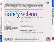 Load image into Gallery viewer, Nancy Wilson : Save Your Love For Me: Nancy Wilson Sings The Great Blues Ballads (CD, Comp)
