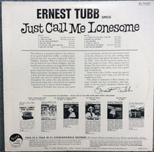 Laden Sie das Bild in den Galerie-Viewer, Ernest Tubb : Sings Just Call Me Lonesome (And Other Great Songs By Rex Griffin) (LP, Album)
