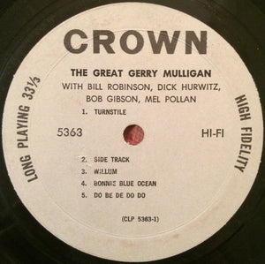 Gerry Mulligan : The Great Gerry Mulligan (LP, Album, Mono)