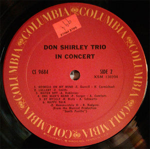 Don Shirley Trio : In Concert (LP, RE)