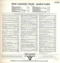 Load image into Gallery viewer, Justin Tubb : That Country Style (LP, Album)

