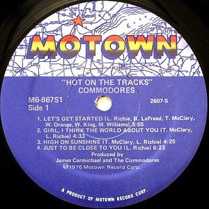 Commodores : Hot On The Tracks (LP, Album, Mon)