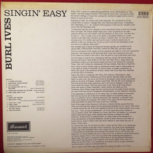 Burl Ives : Singin' Easy (LP)
