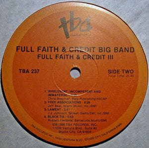 Full Faith & Credit Big Band : FF&C III (LP, Album)