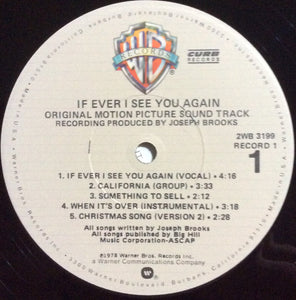 Joseph Brooks : If Ever I See You Again (Original Motion Picture Soundtrack) (2xLP, Album)