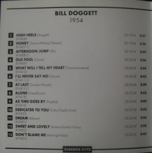 Bill Doggett : The Chronological Bill Doggett 1954 (CD, Comp)