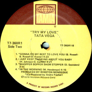 Tata Vega : Try My Love (LP, Album)
