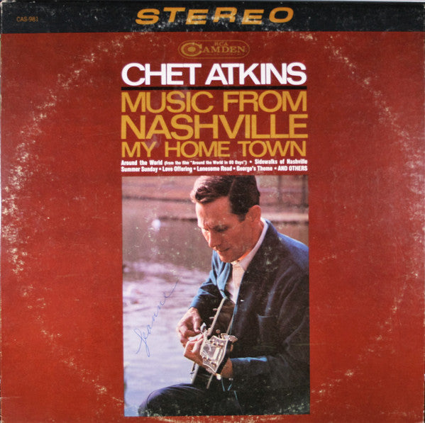 Chet Atkins : Music From Nashville My Home Town (LP, Album, RE)