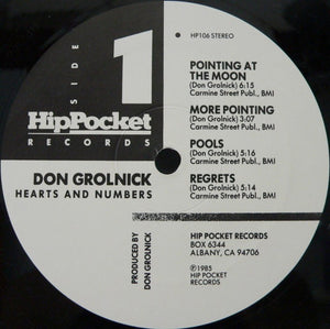 Don Grolnick Featuring Michael Brecker : Hearts And Numbers (LP, Album)