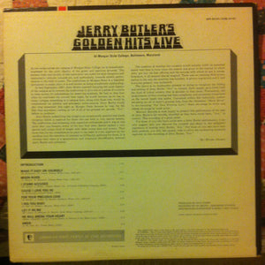 Jerry Butler : Jerry Butler's Golden Hits Live (LP)