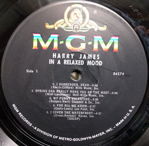 Harry James (2) : In A Relaxed Mood (LP, Album, Mono)
