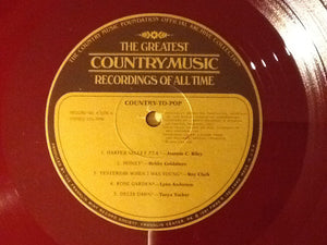 Various : The Greatest Country Music Recordings Of All Time- Country To Pop (Box, Comp, Red + 2xLP, Comp, S/Edition, Red)