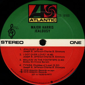 Major Harris : Jealousy (LP, Album, Mon)