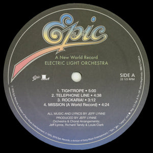 Electric Light Orchestra : A New World Record (LP, Album, RE, 180)