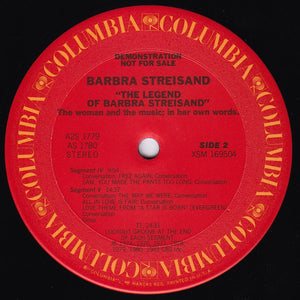 Barbra Streisand : The Legend Of Barbra Streisand (2xLP, Promo, Rad)