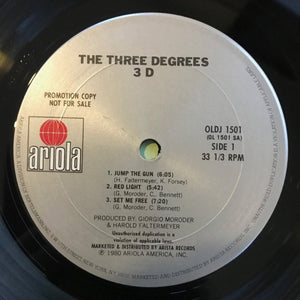 Three Degrees* : Three D (LP, Album, Promo)