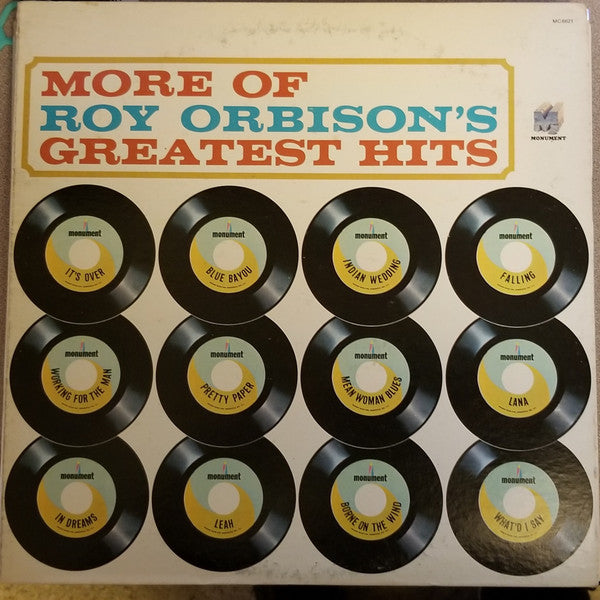 Roy Orbison : More Of Roy Orbison's Greatest Hits (LP, Comp, RP)