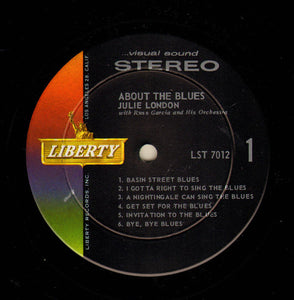 Julie London : About The Blues (LP, Album, RE)