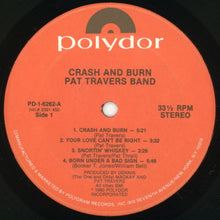 Laden Sie das Bild in den Galerie-Viewer, Pat Travers Band : Crash And Burn (LP, Album)

