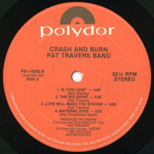 Laden Sie das Bild in den Galerie-Viewer, Pat Travers Band : Crash And Burn (LP, Album)
