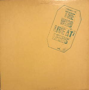 The Who : Live at Leeds (LP, Album, RE, Pin)